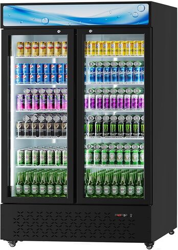 ثلاجة تجارية برودة المشروبات 10 cu.ft. ثلاجة شاشة الباب الزجاجي مع ضوء LED ، 5 أرفف ، عرض Beverage Beverage Sergeratorfor Restaurant Par Store (10 Cu.ft.) in Kuwait