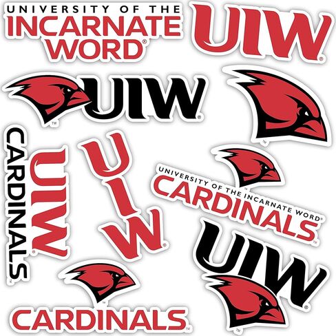 ملصق كلمة جامعة صبار الصحراء المتجسد UIW Cardinals شارات الفينيل زجاجة مياه للكمبيوتر المحمول سجل قصاصات السيارة T2 (النوع 2) in Saudi Arabia
