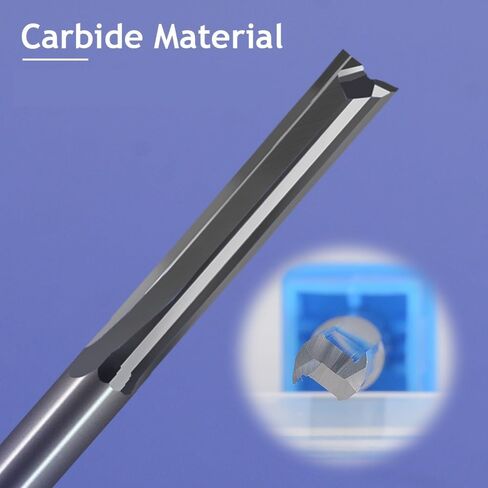 1Pcs 6mm Two Flutes Straight Endmills for Wood CNC Straight Engraving Cutters Carbide Tools Milling Cutter(6x42x70L) in Saudi Arabia