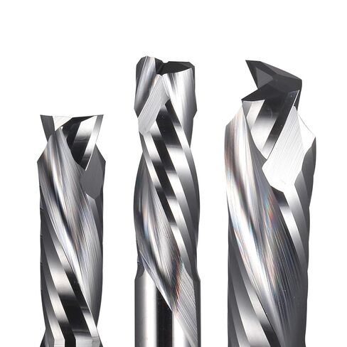 5Pcs 3.175-10mm 2F Spiral Milling Cutter Woodworking Tool(6.35x25x50L) in Saudi Arabia