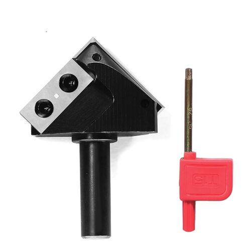 12mm 12.7mm Shank 90 Degree V Groove Router Bit Milling Cutter Replaceable Carbide Inserts Cutters for CNC Milling Machine(L30xD60xd12.7mm) in Saudi Arabia