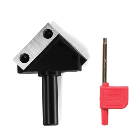 12mm Shank 90 Degree V Groove Router Bit Milling Cutter Replaceable Carbide Inserts Cutters for CNC Milling Machine(L30xD60xd12) in Saudi Arabia