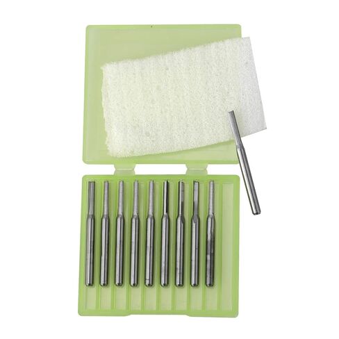 10pcs 3.175x2.5x12mm Double Flute Straight Slot Cutters CNC Router Bits in Kuwait