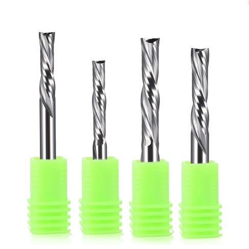 50pcs Two Flute Down Cut Milling Cutter 2 Flutes CNC Tungsten Steel Alloy Mills End Mill(50P 4x17x45LL) in Kuwait