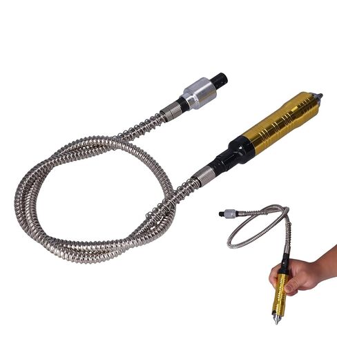 Tyenaza Grinder Flexible Shaft, Extension Cable Chuck Handle Electric Polisher Adapter Accessories, for Fine Grinding, Polishing, Cutting in Saudi Arabia