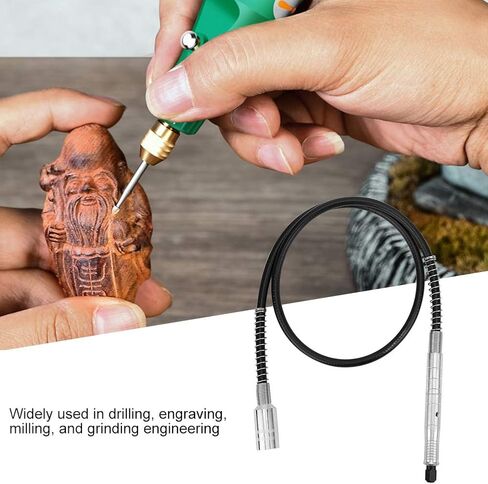 Electric Grinder Flexible Shaft Accessories, Complete Polishing Engraving Kit Wrench for Drilling Grinding Carving, Convert Electric Grinder to Manual Tool in Saudi Arabia