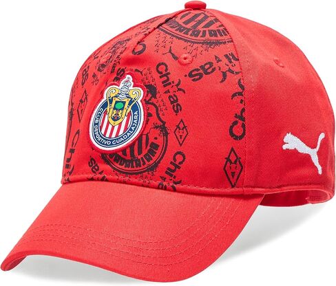 PUMA Unisex Chivas Culture Baseball Cap, Red-White AH25, One Size in Saudi Arabia