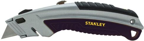 Stanley 10788 Curved Quick-Change Utility Knife, Stainless Steel Retractable Blade, 3 Blades in Saudi Arabia