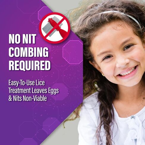 RID One & Done, Just One Application Head Lice Treatment, No Combing Required, Prescription Strength Ivermectin Lotion for Children & Adults, Eliminates Super Lice & Renders Eggs Non Viable in Kuwait