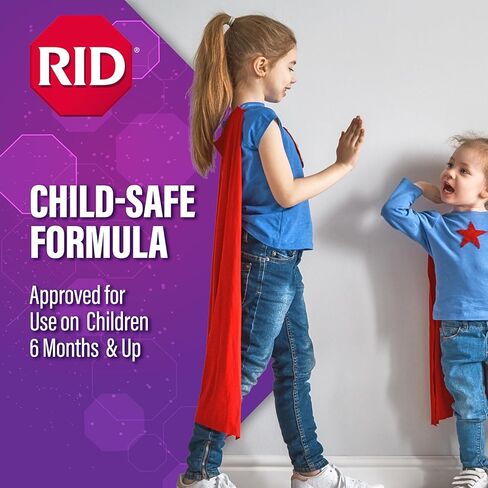 RID One & Done, Just One Application Head Lice Treatment, No Combing Required, Prescription Strength Ivermectin Lotion for Children & Adults, Eliminates Super Lice & Renders Eggs Non Viable in Kuwait