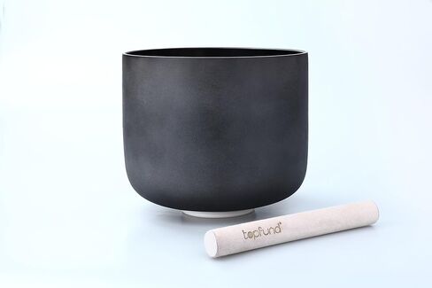 TOPFUND 440 Hz F Note Crystal Singing Bowl 8 Inch Heart Chakra with Heavy Duty Carrying Case and Suede Mallet in Saudi Arabia