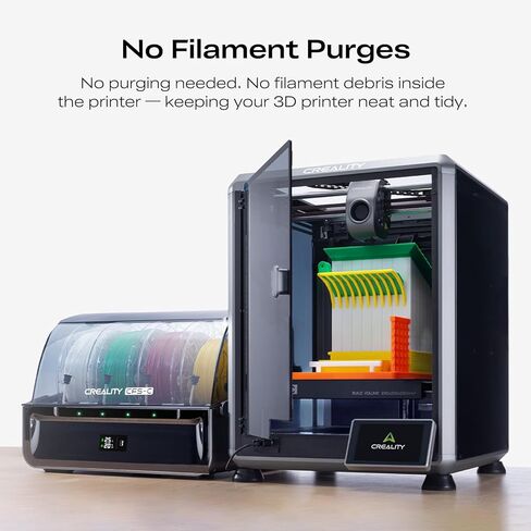 Creality CFS-C Smart Filament System for K1 Series 2025/K1 Max/K1C/K1/K1 SE, Multi-Color 3D Printing, RFID Auto-Loading, External Cutter, Filament Runout & Tangle Detection, Easy Installation in Saudi Arabia