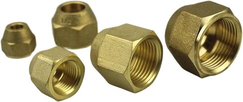 10pc INCH Thread Copper Joint Copper nut air Conditioning Copper Tube Aluminum Tube nut(3 4) in Saudi Arabia