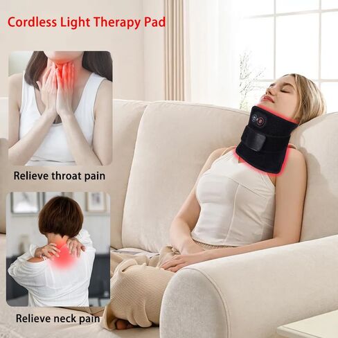 Red Light Therapy Belt Infrared Light Therapy Pad with Portable Battery, 660nm 850nm Full Body Red Light Mat Therapy for Back Knee Feet Shoulder Neck Waist Hands Legs Hips in Saudi Arabia