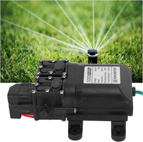 DC 12V 120W High Pressure Self-Priming Diaphragm Water Pump 8L Large Water Pump with Automatic Pressure Switch for Lawn in Saudi Arabia