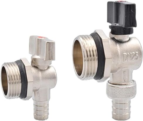 1PCS DN20 DN25 DN32 Copper Drain Valve for Drainage, and Sewage of Floor Heating and hot Water Separator(D- 1) in Kuwait