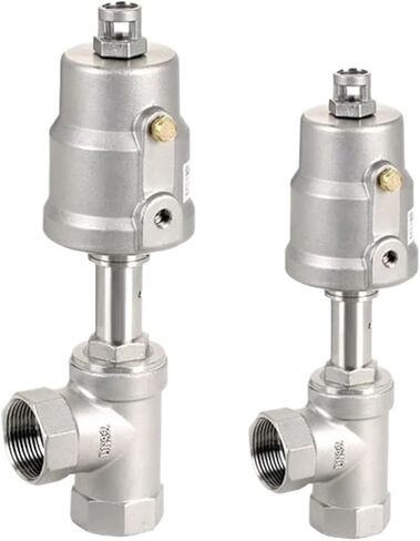 1PCS JDF1400S015 2-Position 2-Way Stainless Steel Angle seat Valve Pneumatic Actuator Control Valve(SS304 025 G1) in Kuwait