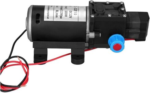 DC 12V 100W 160Psi 8L/Min Diaphragm Water Pump High Pressure Car Washing Spray Self Priming Water Pump in Saudi Arabia