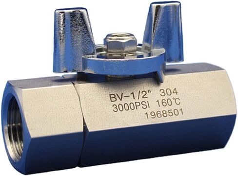 1/4" 3/8" 1/2" 3/4" Stainless Steel High Pressure Ball Valve 3000psi Paint Resistant Suitable for Spraying Industry(3/8") in Kuwait