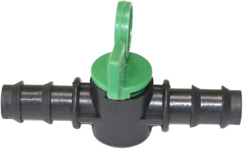 5 Pcs Valve with Double Barb Irrigation Water Flow Control Hose Connection Size 13mm Used to Homebrew Drip Irrigation System in Kuwait