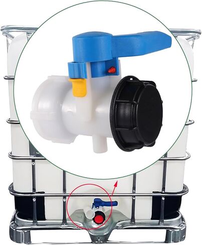 DN40/50/80 Valve 1000L IBC Tank Container Adapter Garden Agriculture Irrigation Water Supply Water Controller(3") in Kuwait