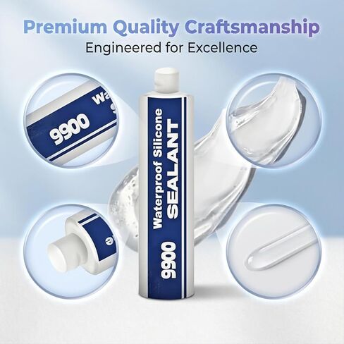 Waterproof Structural Adhesive Sealant - 9900 Super Bonding Glue, UV-Resistant Strong Sealing Compound for Roof, Bathroom, Tile, Multi-Surfaces (Clear) in Saudi Arabia
