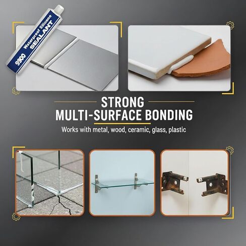 Waterproof Structural Adhesive Sealant - 9900 Super Bonding Glue, UV-Resistant Strong Sealing Compound for Roof, Bathroom, Tile, Multi-Surfaces (Clear) in Saudi Arabia