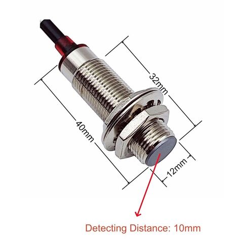 مستشعر تأثير القاعة NJK-5002D M12 مفتاح القرب NPN NC 3 أسلاك كشف نهج التبديل 10 مم مغلق عادة (4 عبوات) in Saudi Arabia