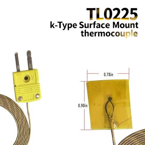TL0225 k-Type Surface Mount Thermocouple لمقياس الحرارة المزدوج K-Type / نطاق درجة الحرارة متر يصل إلى 392 درجة فهرنهايت in Kuwait