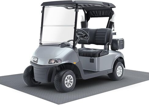 4x6 FT Garage Floor Mat, 2 Rolls 2.8mm Thickened Flooring Roll 48 sqft Diamond Plate PVC Rubber Trailer Mat, Non-Slip Floor Mat for Garage, Motorcycle, Trailer, Pickup Truck, Black in Kuwait