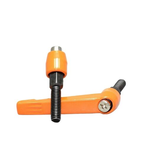 Clamping Lever Handle, 1Pcs Adjustable Locking Handle with Male Thread, M4-M16 External Thread Knob for Machinery(CLDM-Orange,M6-60mm) in Saudi Arabia