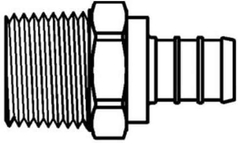 0.5 P x 0.5 in. Mip NL Pex Male Adapter in Saudi Arabia