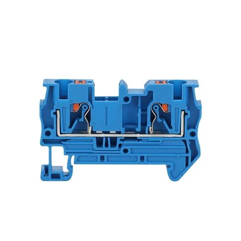 PT4 DIN Rail Terminal Block Push-in Terminal Block 4mm² Spring Connection screwless PT-4 Wire Connector PT 4(PT4-Blue,50 pcs) in Saudi Arabia