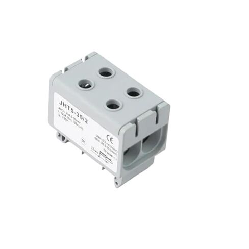 JHT5 35mm² لوحة التوزيع DIN كابل السكك الحديدية اندلاع محطة كتلة الألومنيوم / النحاس المشبك موصل صندوق التيار العالي (JHT5-35-1-PE) in Saudi Arabia