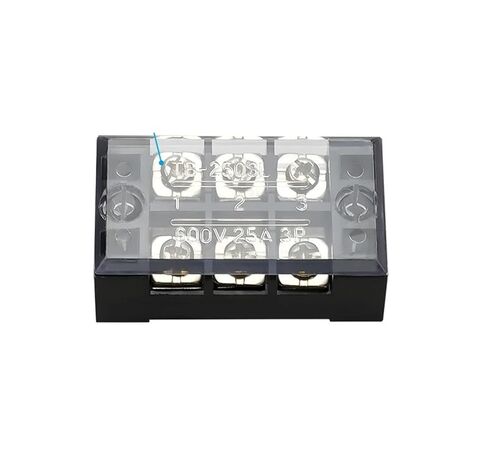 1pc TB25 Barrier Screw Terminal Block TB Series Wire Connector 600V 25A 3/4/6/8/10/12 Position Connector Barrier(TB2504) in Saudi Arabia