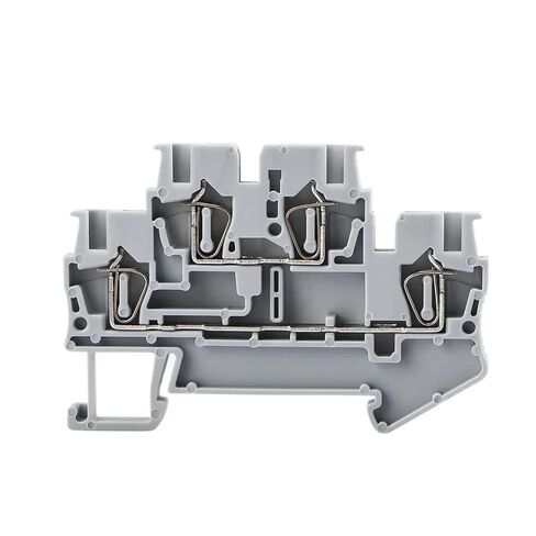 50 DIN Rail Terminal Blocks STTB-2.5 Wire Connector Double Layer Spring Connection Connector Wire(Orange) in Saudi Arabia