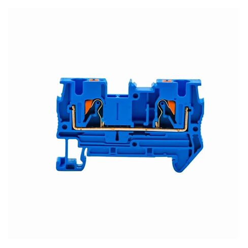 10 Pack PT-4 Terminal Blocks Wiring Connectors Push-in DIN Rail Mount Spring Loaded Screwless Feedthrough Wire PT4(Gray) in Saudi Arabia