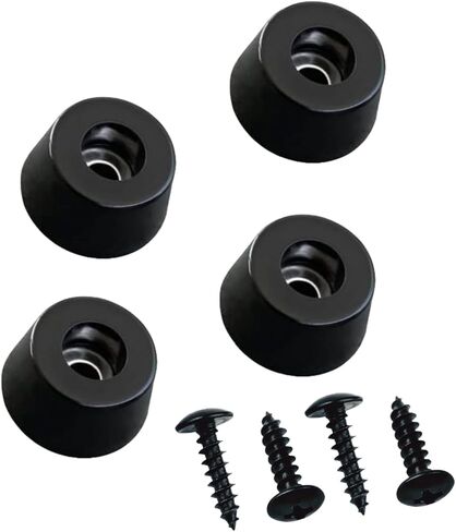 أقدام عزل مكبر الصوت 4 عبوات مع براغي - وسادات تخميد اهتزاز مطاطية شديدة التحمل مقاس 1.27 بوصة لمكبرات صوت الجيتار ومكبرات الصوت والأقراص الدوارة ومعدات الصوت in Kuwait