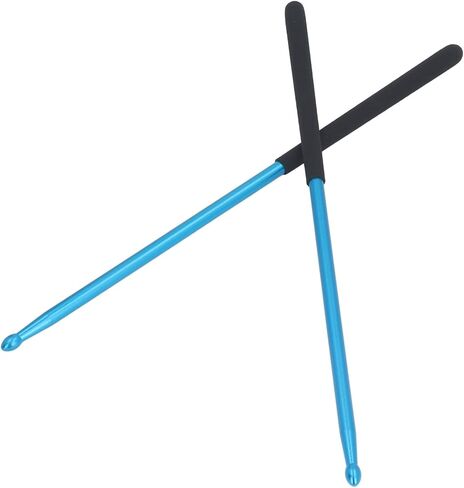 5A Drum Stick, 1 Pair Professional Non Slip Handle Aluminium Alloy Drumsticks for Adults Musical Instrument, Live Performance Drum Kit Practice Accessories (Blue) in Saudi Arabia