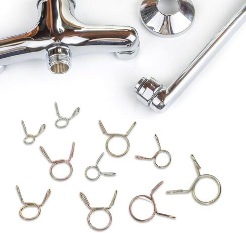 مجموعة متنوعة من مشابك خرطوم زنبركية مطلية بالزنك من Holibanna، 120 قطعة، مشابك أنبوبية سلكية شديدة التحمل لحمام السباحة، وناقل الحركة، وخط الوقود، ومجموعة أدوات تثبيت الأنابيب الصناعية in Kuwait