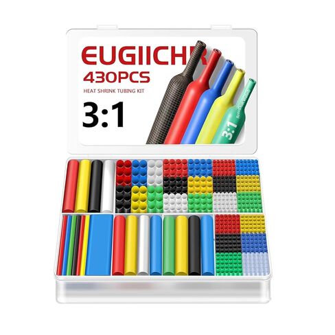 108pcs مجموعة أنابيب تقلص الحرارة - 3: 1 مبطن لاصق ، مقاوم للماء من الدرجة البحرية ، 6 ألوان 3 أحجام للصناعات والسيارات والأسلاك والكابلات إصلاح in Kuwait