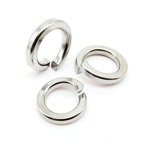 M1.6 M2 M2.5 M3 M3.5 M4 M5 M6 M8 M10 M12 M14 M16 M18 M20 M22 M24 304 Stainless Steel Spring Split Lock Washer Elastic Gasket(M3 500pcs) in Saudi Arabia
