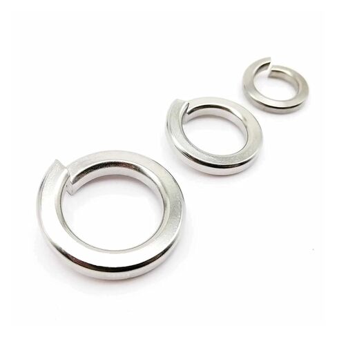 M1.6 M2 M2.5 M3 M3.5 M4 M5 M6 M8 M10 M12 M14 M16 M18 M20 M22 M24 304 Stainless Steel Spring Split Lock Washer Elastic Gasket(M3 500pcs) in Saudi Arabia