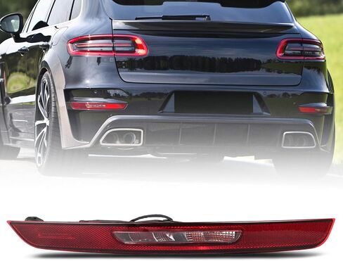ضوء عاكس المصد الخلفي مناسب لـ 2014 2015 2016 2017 2018 2019 2020 2021 Porsche Macan، ضوء خلفي أحمر هالوجين لـ 95B945726AA 95B945726R (الإصدار الأمريكي، 5 دبابيس، جانب الركاب الأيمن) in Saudi Arabia