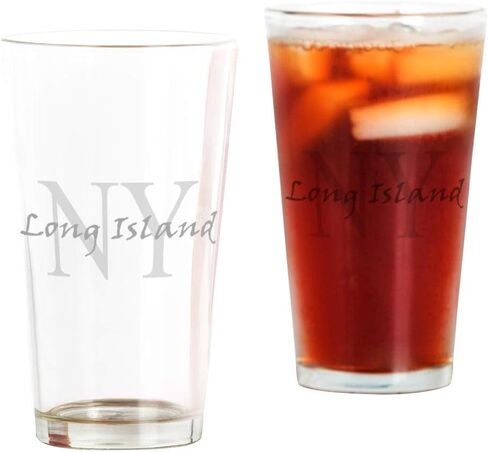 CafePress Long Island Thru NY نصف لتر من الزجاج، 16 أونصة. زجاج الشرب in Saudi Arabia