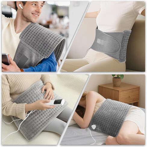وسادة تسخين لتخفيف آلام أسفل الظهر، وسادة لف التدفئة لتشنجات الدورة الشهرية، حزام خصر قابل للغسل في الغسالة مع 9 مستويات للحرارة و4 إعدادات للوقت in Kuwait