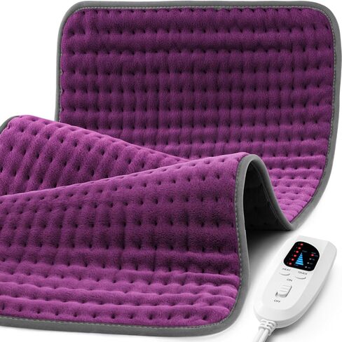 17"x33" Heating Pad XXXL for Back Pain, Extra Large Heated Pad for Neck/Shoulders/Legs/Knees/Feet/Cramps, Birthday Mothers Day Gifts for Mom Women Wife Grandma Her Sister, 6 Heat Settings, Auto-Off in Saudi Arabia