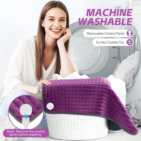 17"x33" Heating Pad XXXL for Back Pain, Extra Large Heated Pad for Neck/Shoulders/Legs/Knees/Feet/Cramps, Birthday Mothers Day Gifts for Mom Women Wife Grandma Her Sister, 6 Heat Settings, Auto-Off in Saudi Arabia