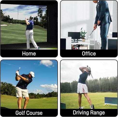 Retractable Golf Swing Training Aid with Arm Band, Golf Grip Trainer for Indoor Outdoor Practice, Portable Club Grips with Click Sound for Beginners and All Skill Levels in Kuwait