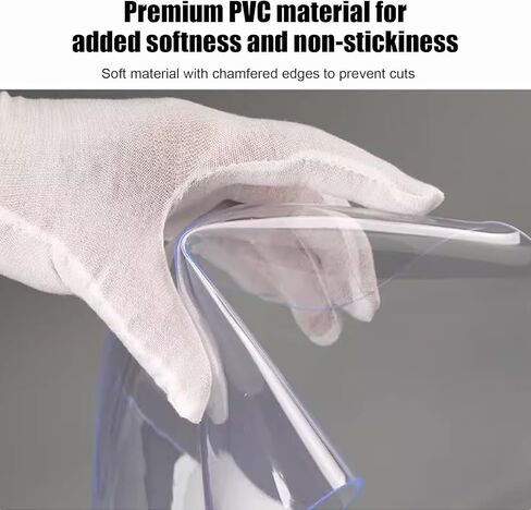 Clear PVC Strip Curtain Kit - Waterproof Insulated Plastic Door Curtain for Thermal Protection - Ideal for Garage, Warehouse, Freezer - Size W210xH210cm (82.68x82.68in) in Saudi Arabia